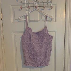 💙 3/30!Ruched Lavender Blouse